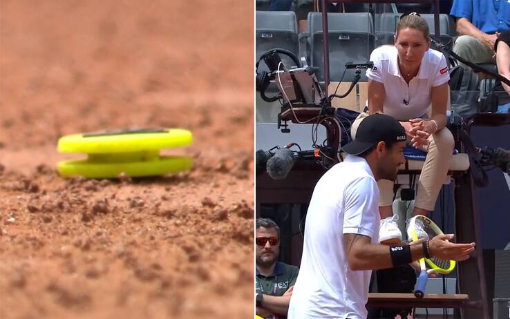 Salta il bumper a Popyrin, Berrettini 'litiga' con l'arbitro all'Atp Roma
