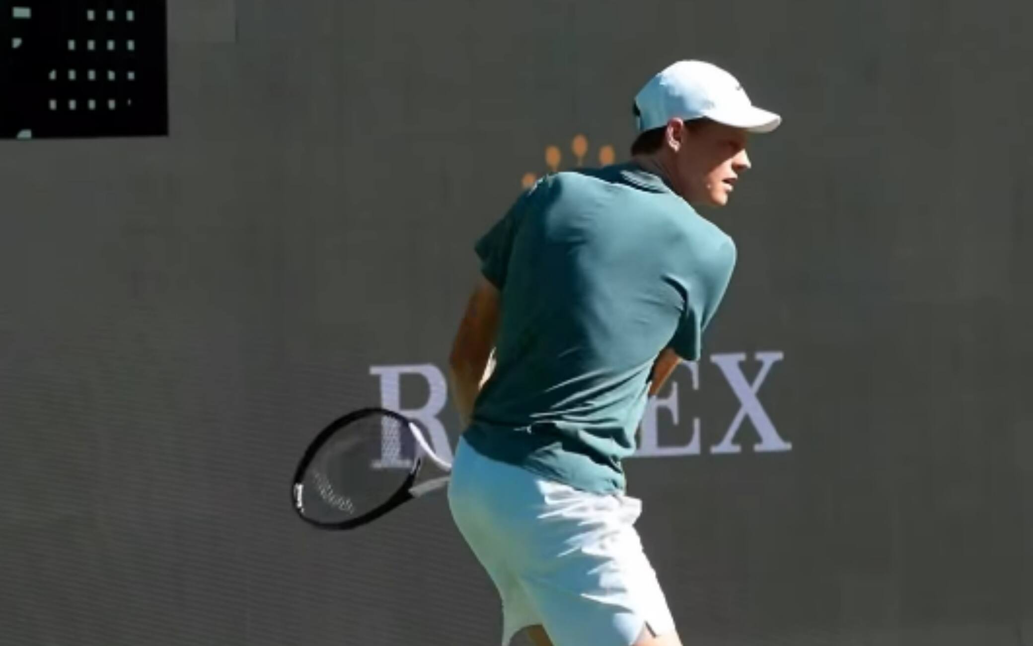 Sinner a Indian Wells: il suo primo allenamento. VIDEO