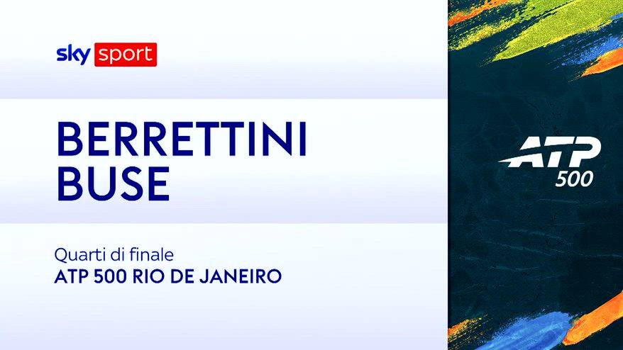 Berrettini-Buse: highlights Atp Rio de Janeiro