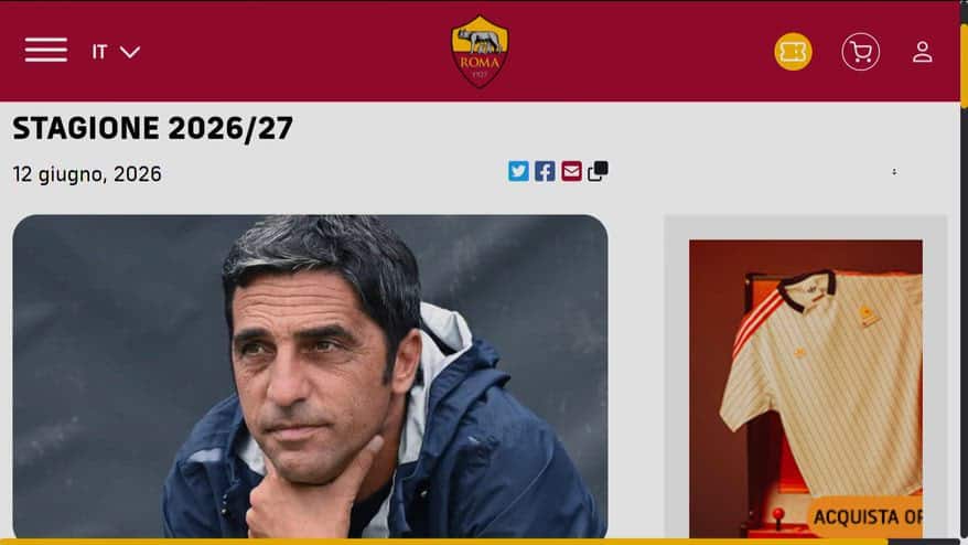 Roma, D'Amico sarà il nuovo ds dal 1° luglio