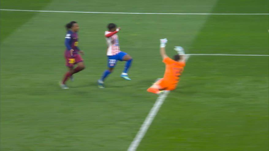 Lookman gol al 31' in Atletico-Barcellona: il video