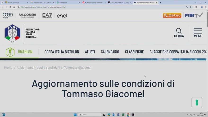 Giacomel, ablazione al cuore dopo il malore ai Giochi