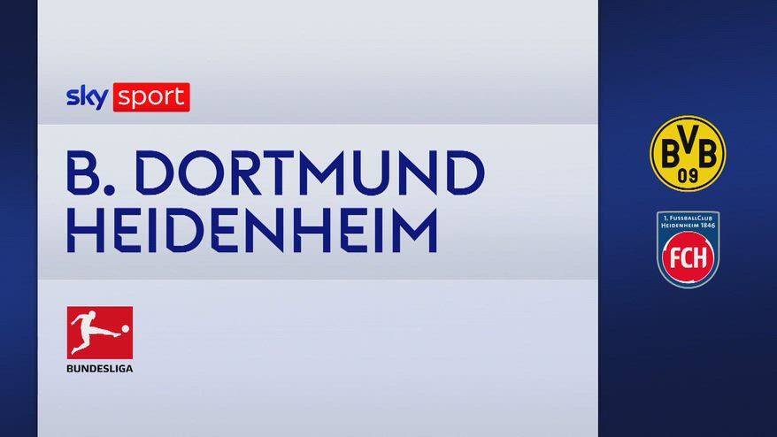 Borussia Dortmund-Heidenheim 3-2: gol e highlights
