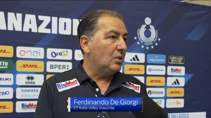 Italvolley, De Giorgi: "Ho visto una squadra cresciuta"