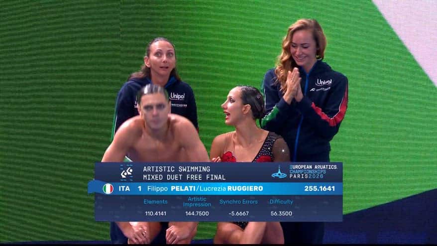 Europei, bronzo per Pelati e Ruggiero nel duo libero misto