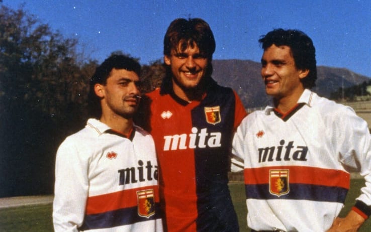 Branco, Aguilera e Skuhravy nel Genoa