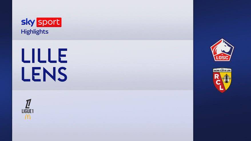 Lille-Lens 3-0: gol e highlights
