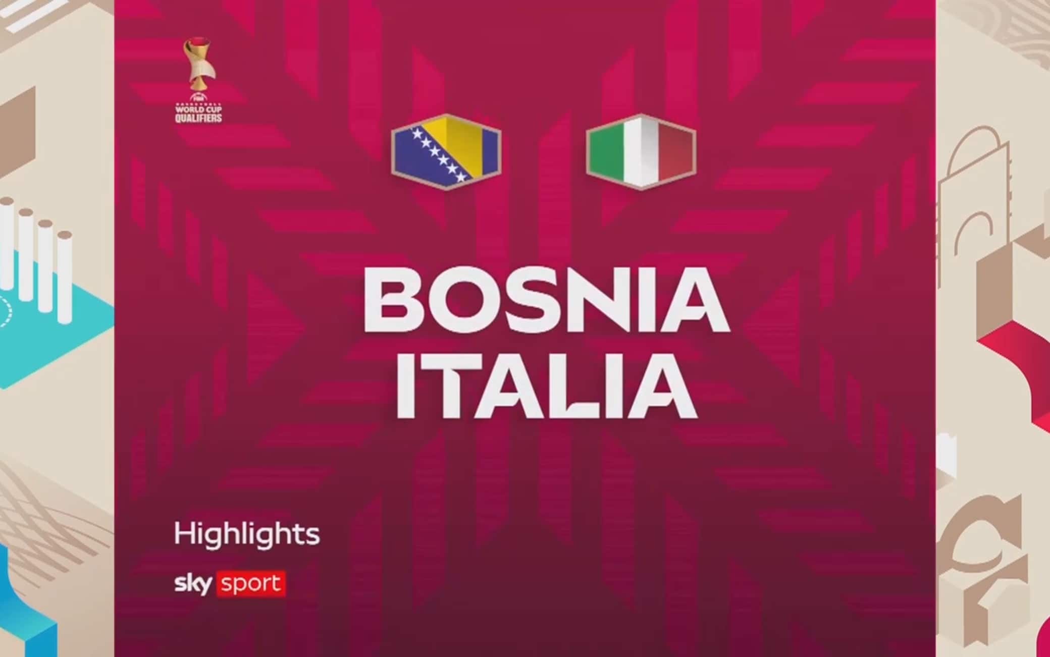 Qualificazioni Mondiali, Bosnia-Italia 78-76: gli HIGHLIGHTS