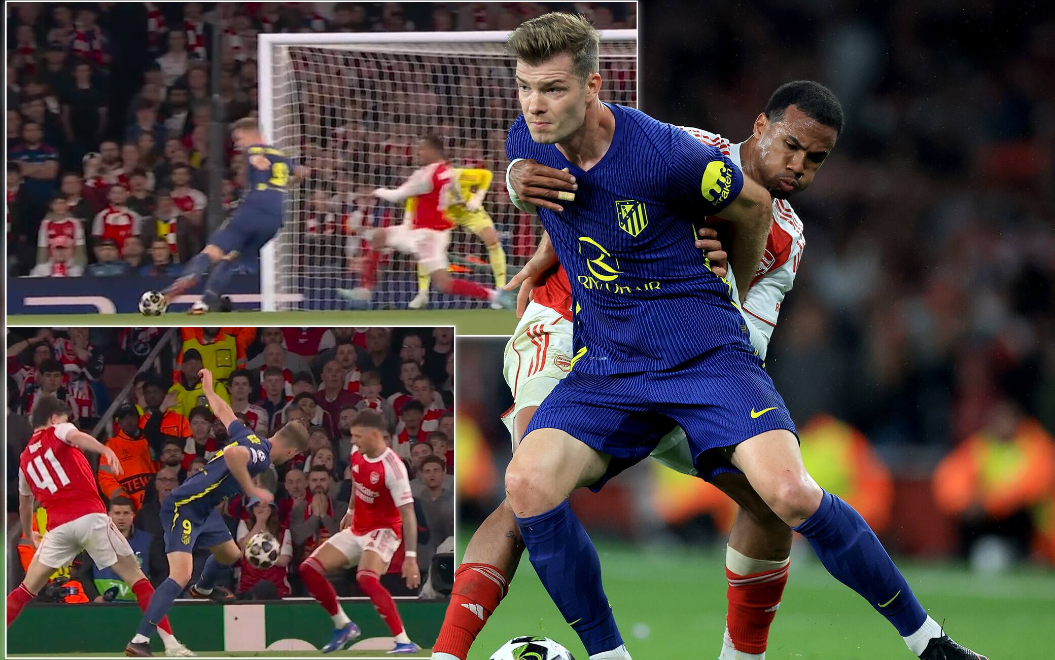 Sorloth si 'incarta' e manca così l'1-1 all'85' di Arsenal-Atletico Madrid. VIDEO