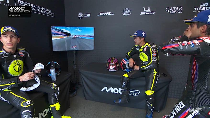Gp Assen, paura nel retropodio per la caduta di Bezzecchi