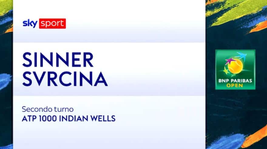 Sinner-Svrcina: highlights Atp Indian Wells. VIDEO