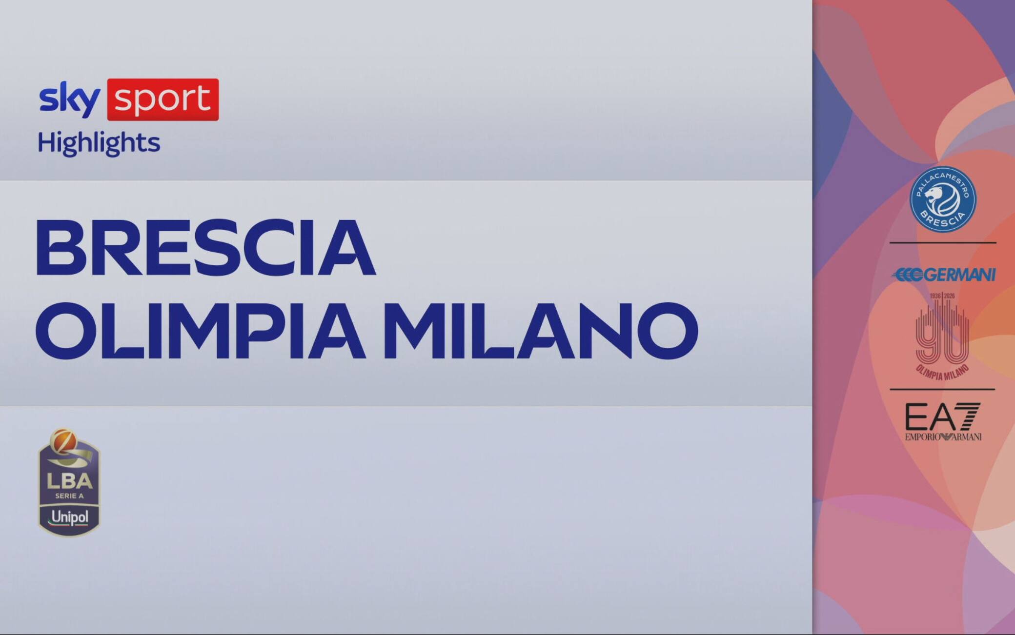 Playoff Basket, Brescia-Milano gara-2 85-79: highlights