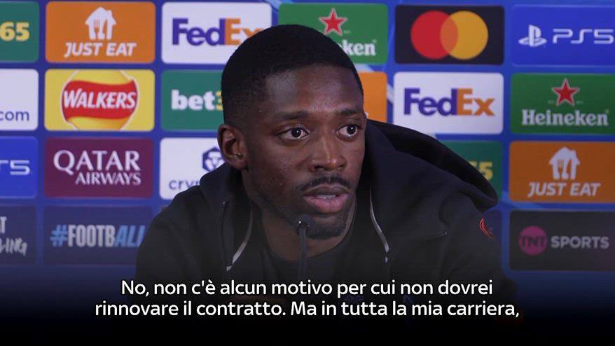 Dembele: "Non c'è motivo per rinnovare contratto col Psg"
