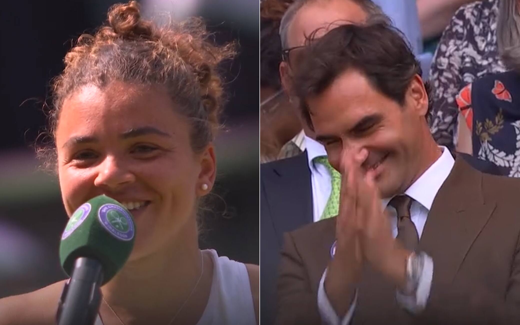 Paolini-Federer, siparietto a Wimbledon: "Difficile giocare con lui in tribuna"