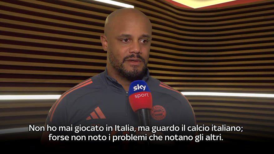 Kompany: "Non vedo problemi del calcio italiano come altri"