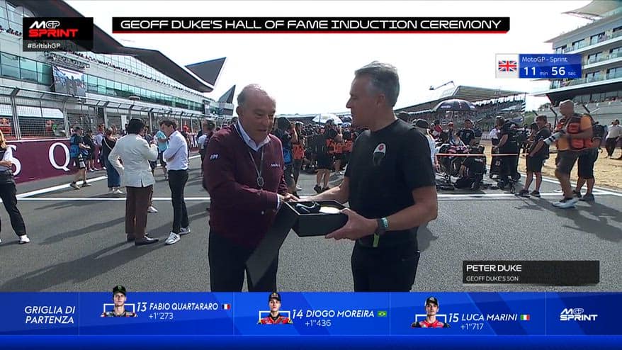 MotoGP, Geoff Duke entra ufficialmente nella Hall of Fame