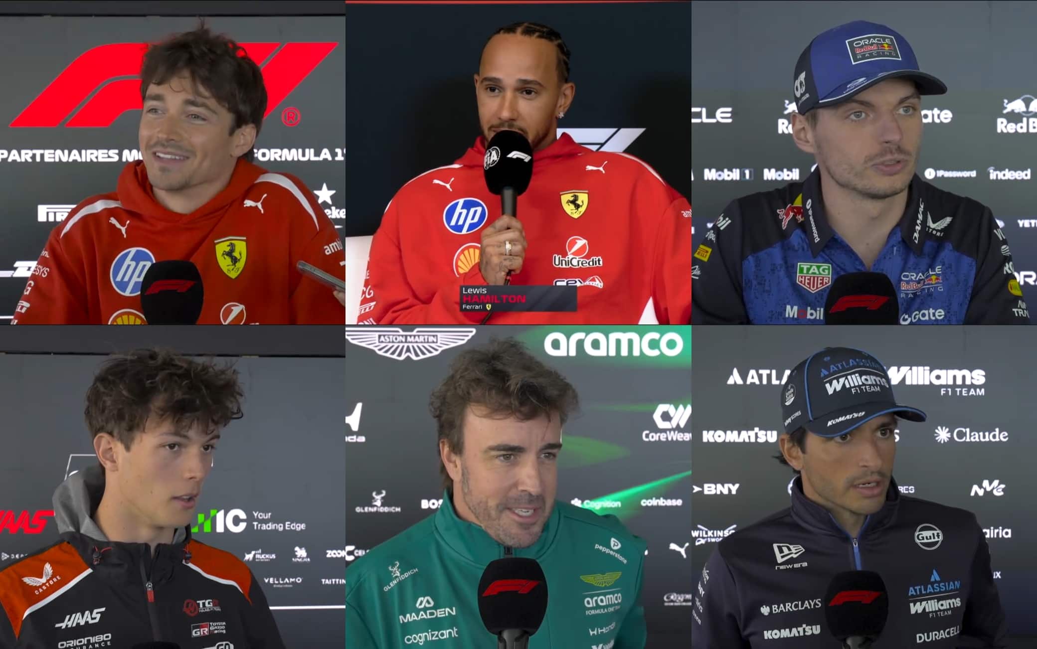 Mercato piloti F1, da Leclerc a Verstappen: cosa pensano i piloti. VIDEO