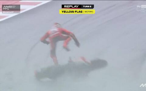 Marquez, caduta ad Austin nelle prove libere. VIDEO | Sky Sport