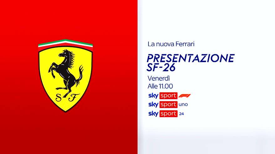 La nuova Ferrari sta arrivando: live su Sky il 23 gennaio