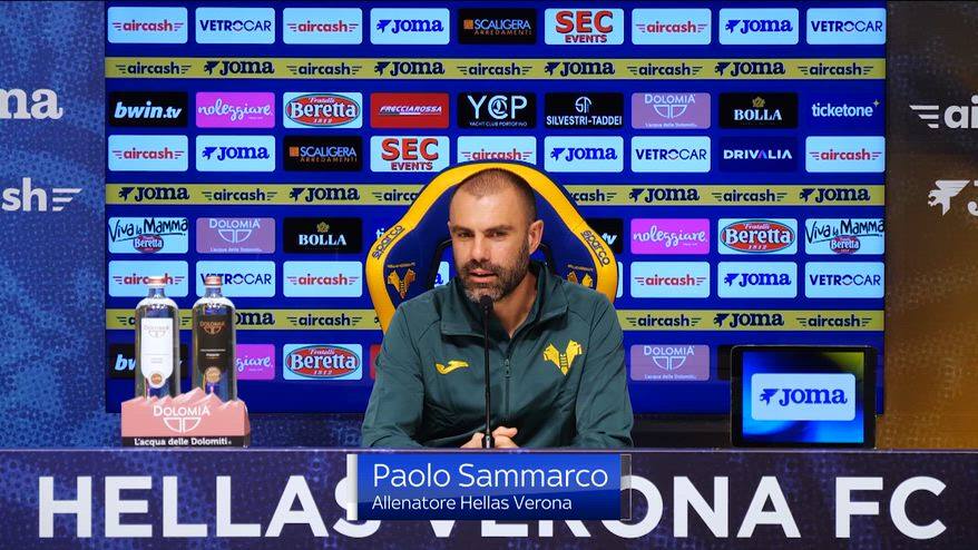 Verona, Sammarco: "Un emozione essere allenatore di Serie A"