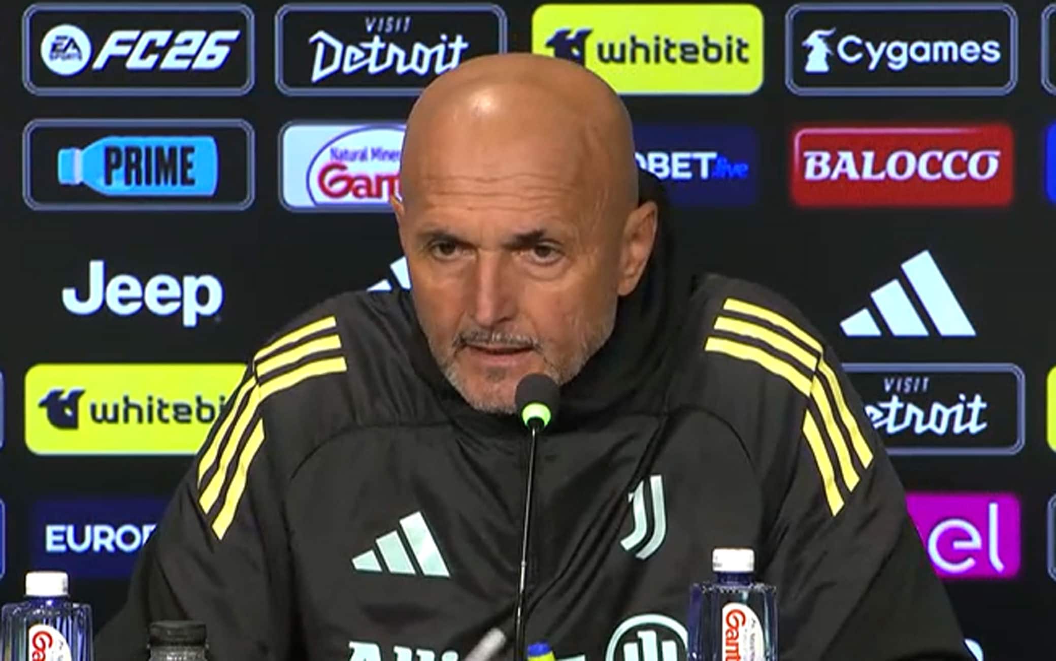 Juventus-Como, la conferenza stampa di Spalletti LIVE alle 16