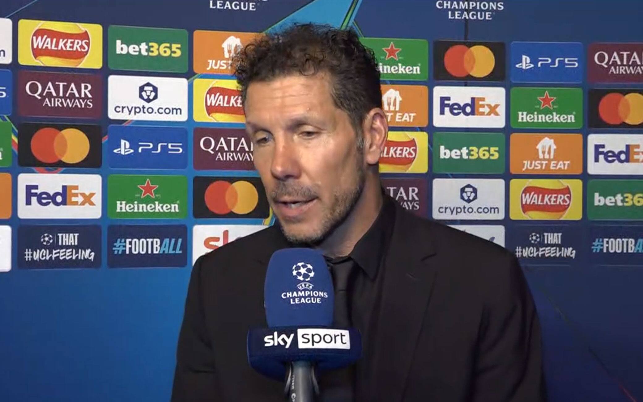 Arsenal-Atletico Madrid, Simeone: "Contento per Arteta, ha fatto un grande lavoro"