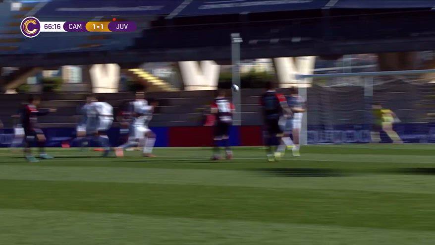 Campobasso, eurogol di Agazzi contro la Juve Next Gen