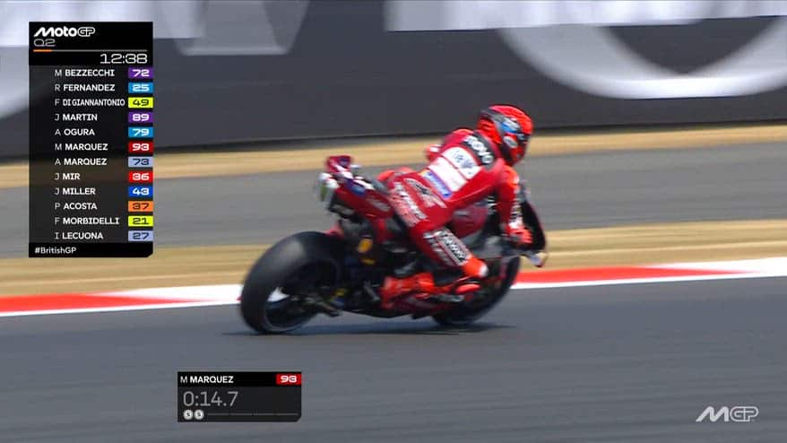 Ducati, che rischio per Marquez nel Q2 di Silverstone!