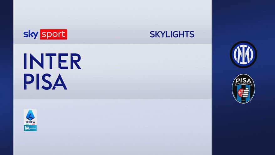 Inter-Pisa 6-2: gol e highlights 