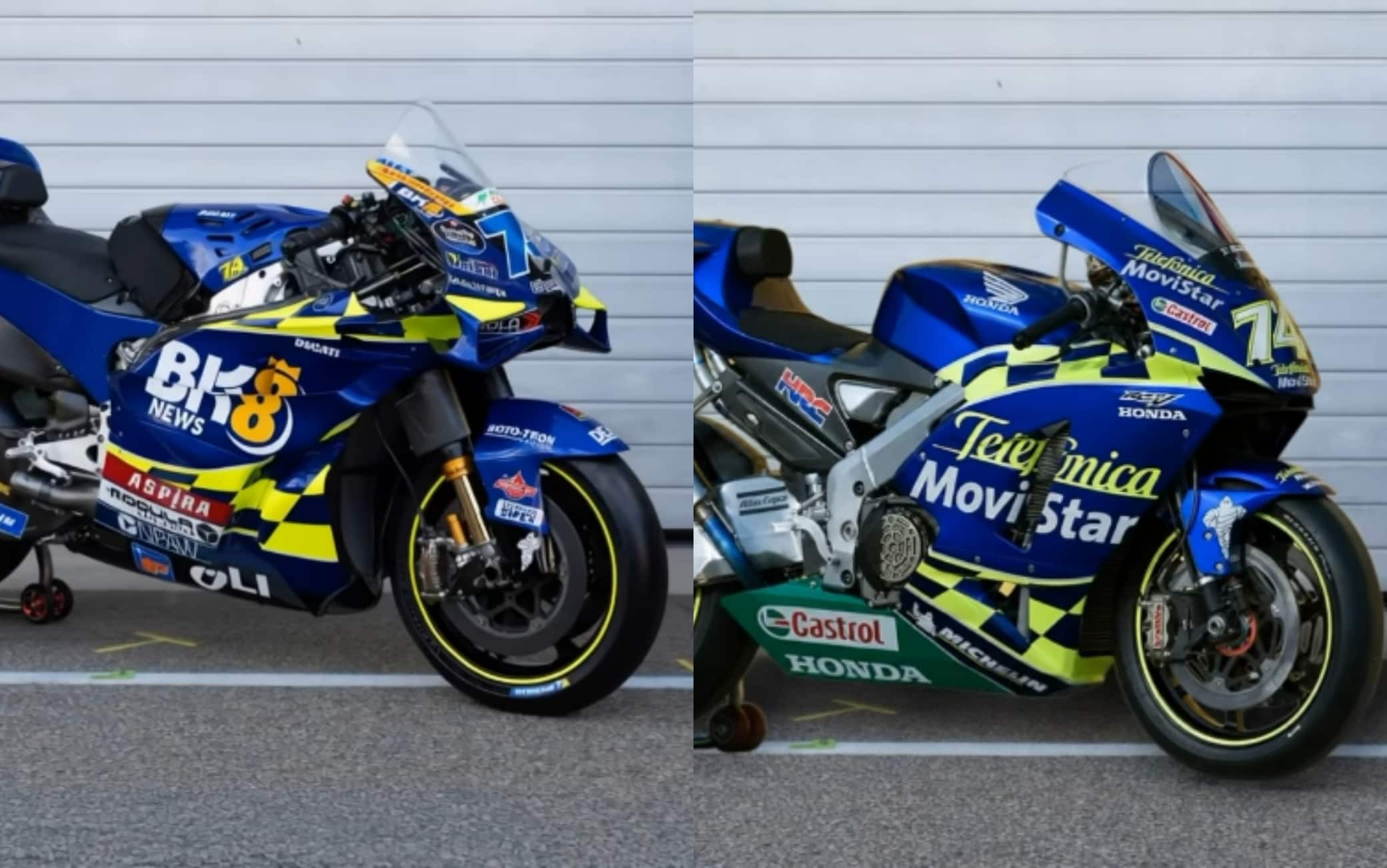 Gresini MotoGP, livrea 'nostalgica' per il GP Germania omaggio a Gibernau e Kato