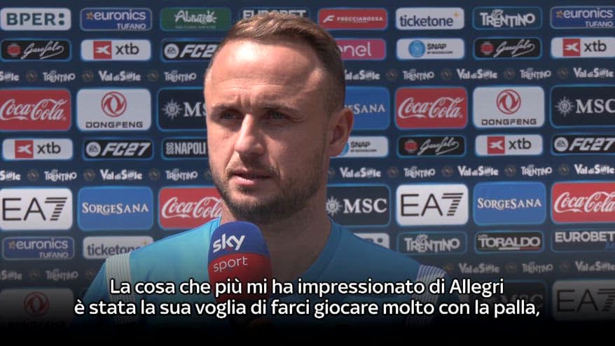 Napoli, Lobotka: "Allegri ci dà una bella energia"