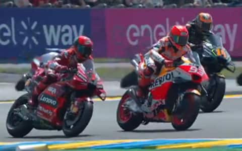 Bagnaia-Marquez, contatto nella Sprint di Le Mans 2023: la ...