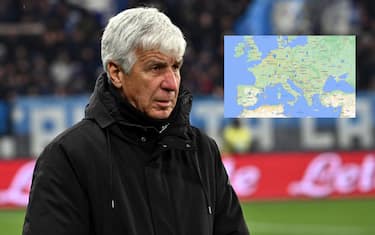 Atalanta's coach Gian Piero Gasperini during the Italian Serie A soccer match Atalanta BC vs Empoli FC at the Gewiss Stadium in Bergamo, Italy, 22 December 2024.ANSA/MICHELE MARAVIGLIA