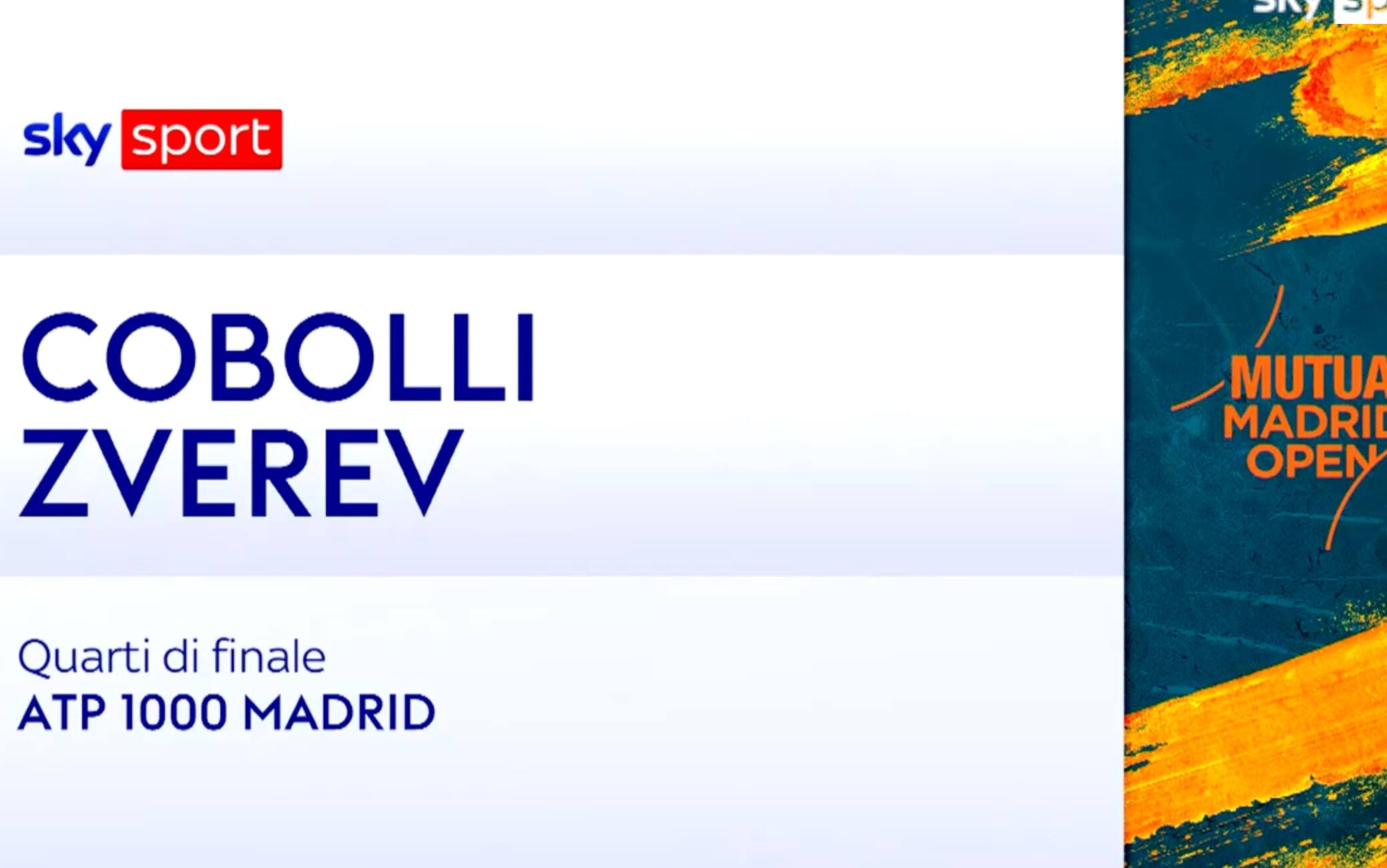 Cobolli Zverev: highlights Atp Madrid