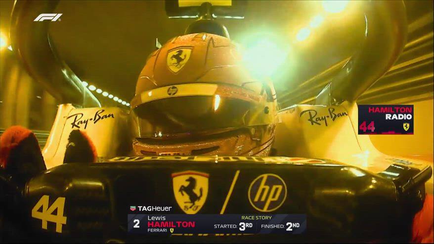 Hamilton, il team radio dopo il 2° posto: "Grazie a tutti"