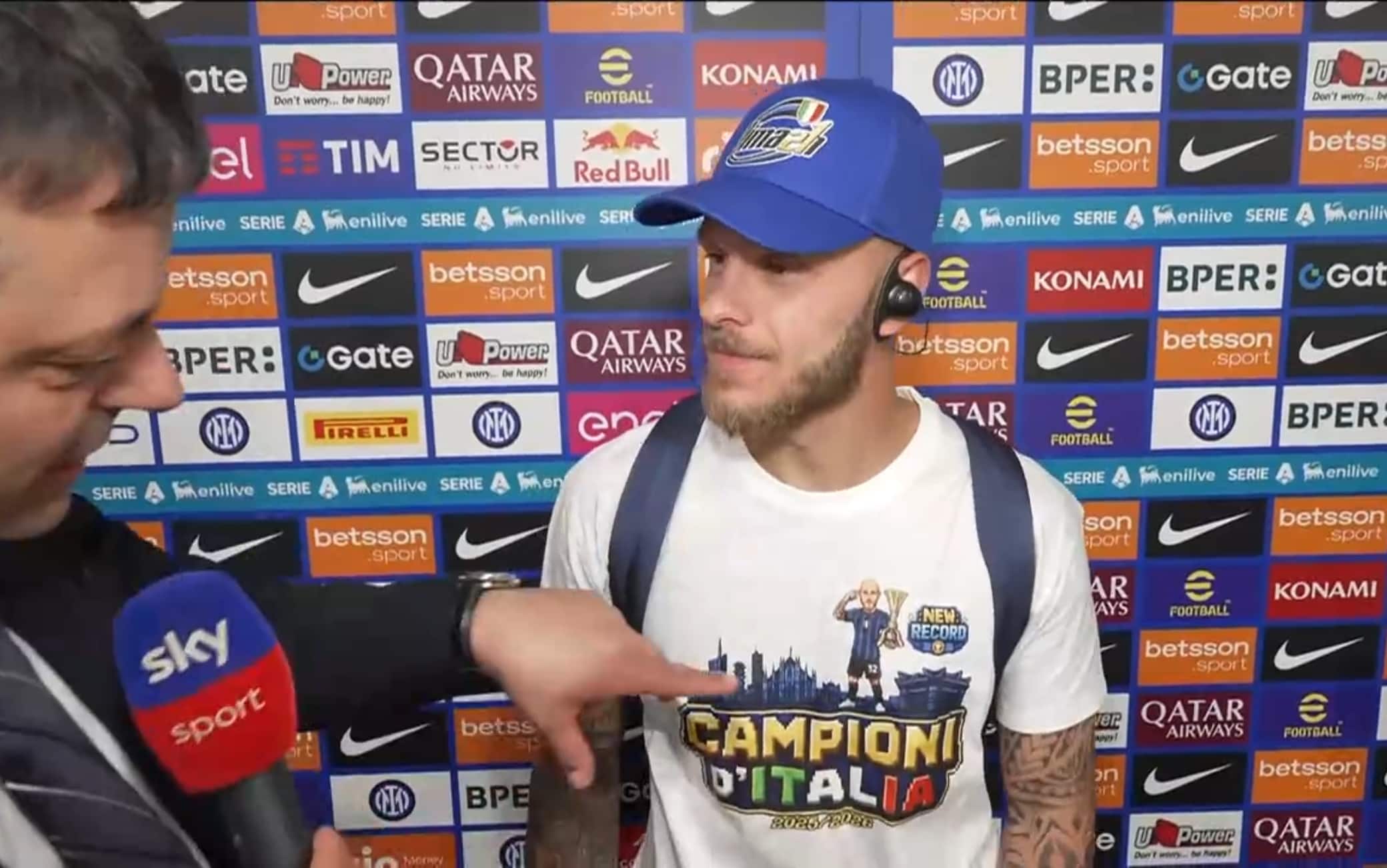 Scudetto Inter, Dimarco: "Ripartire dopo l'anno scorso non era facile"