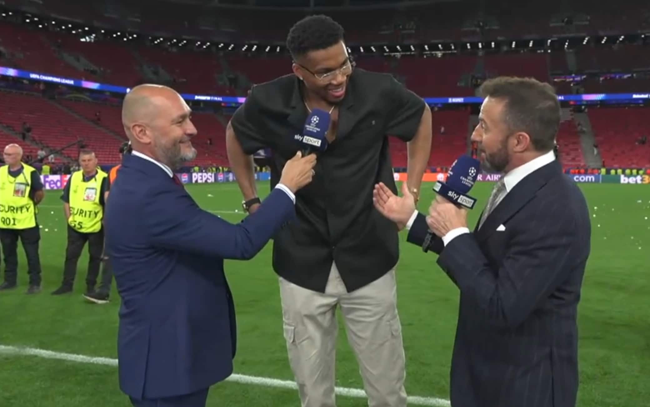 Giannis Antetokounmpo a Sky Sport con Del Piero: "Che finale, è stata bellissima!"