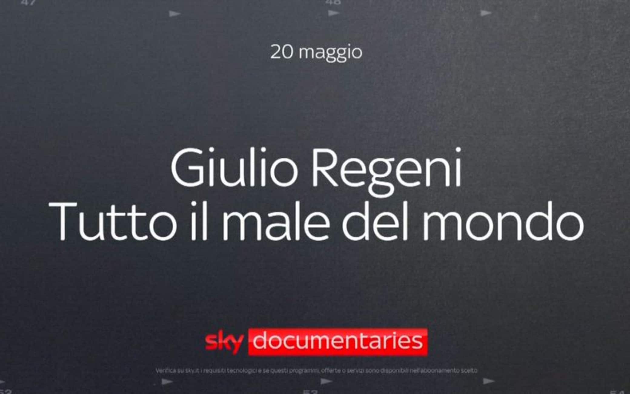 "Giulio Regeni – Tutto il male del mondo", il documentario su Sky