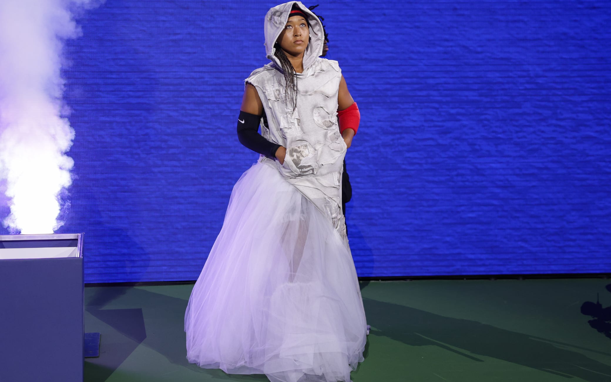 Naomi Osaka, il look della tennista giapponese agli US Open. FOTO