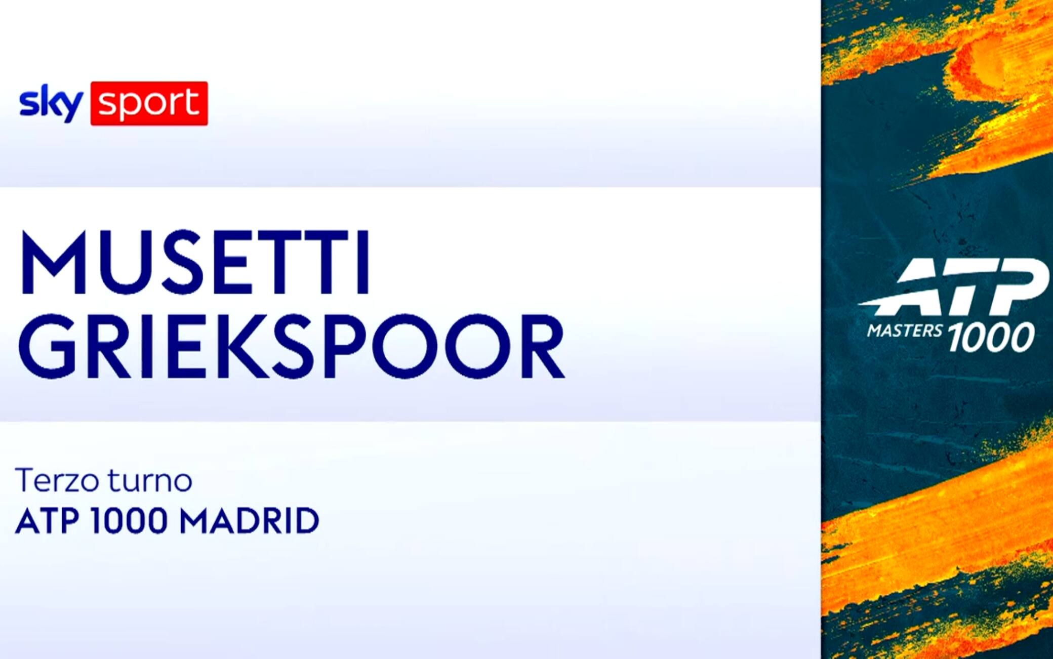 Musetti-Griekspoor: highlights Atp Madrid