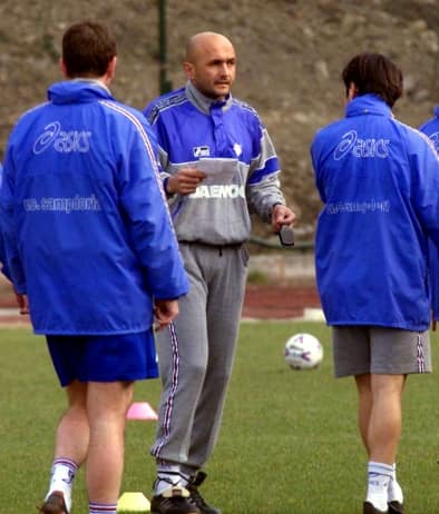 Spalletti allenatore e Montella calciatore alla Sampdoria