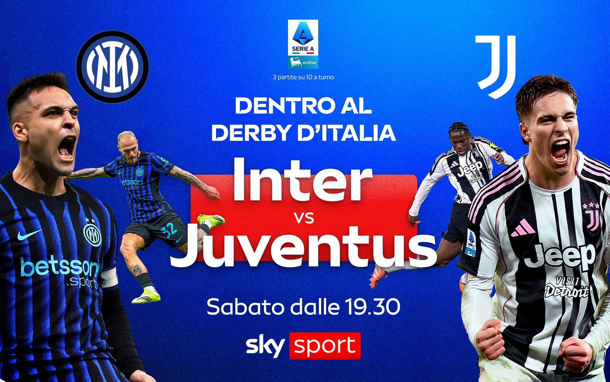 Inter-Juventus, dove vedere il derby d'Italia in tv: gli orari