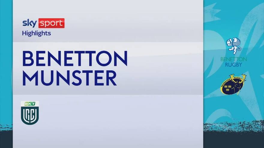 URC, Benetton-Munster 15-45: gli highlights