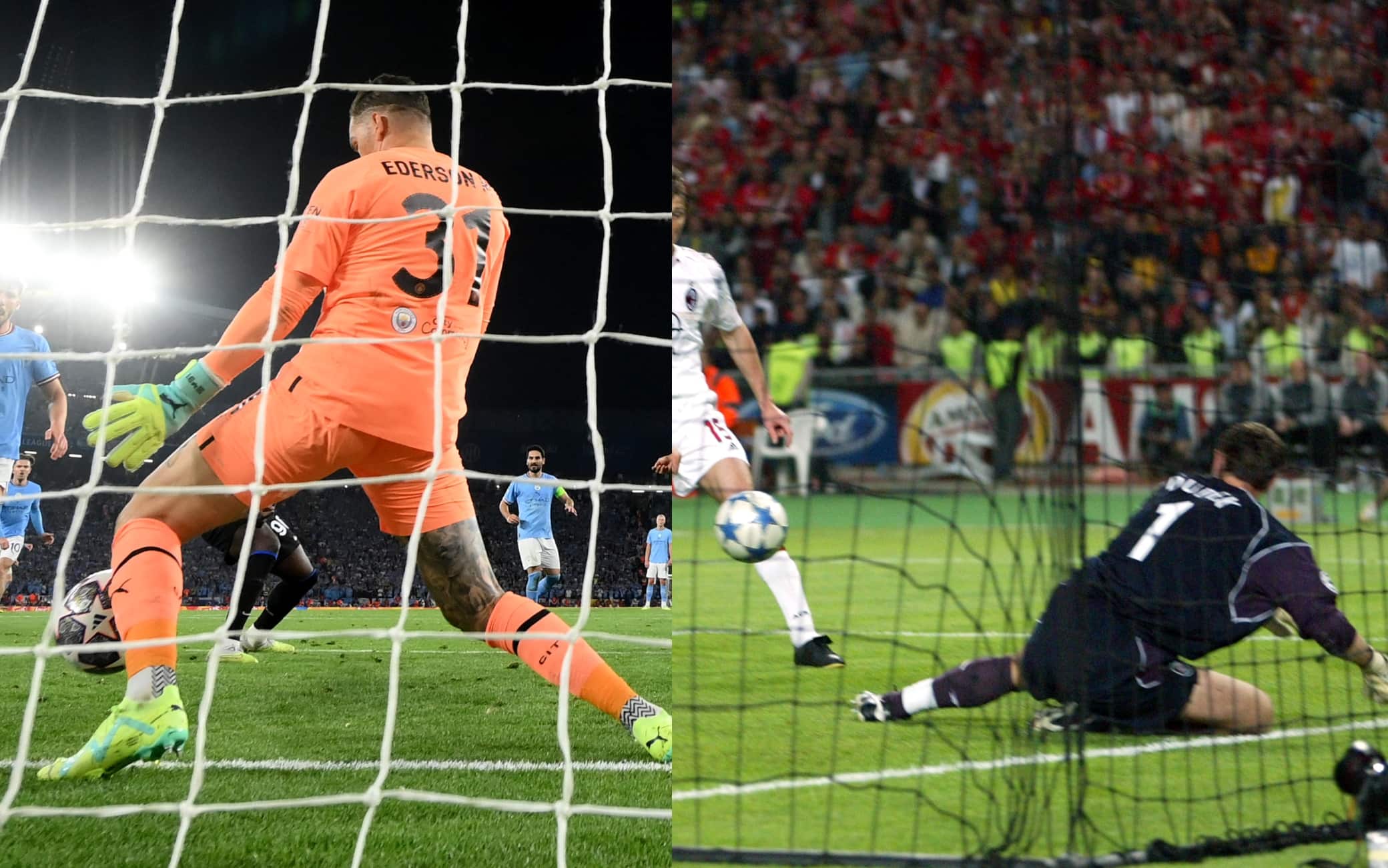 Le parate di Ederson e Dudek