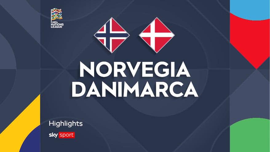 Norvegia-Danimarca 3-2: gol e highlights