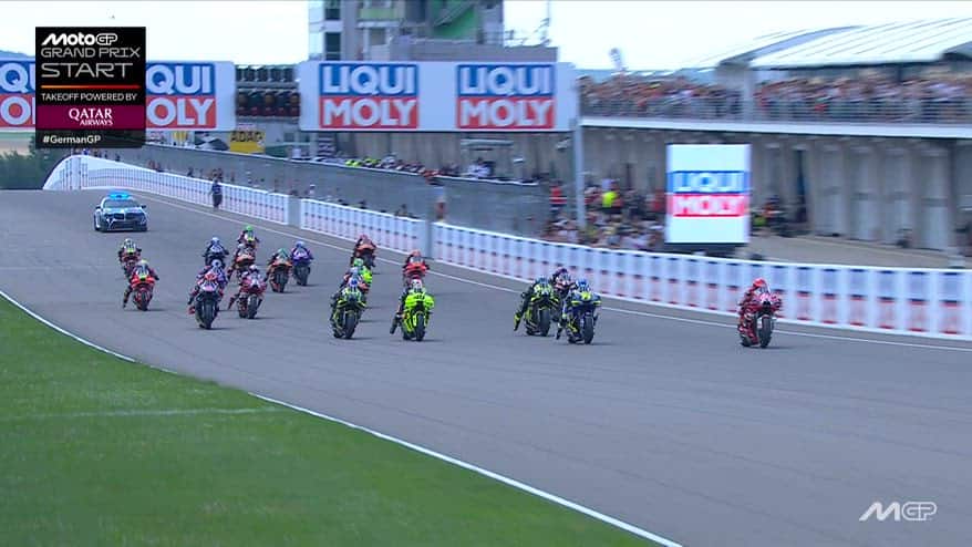 Gp Germania, la partenza della MotoGP