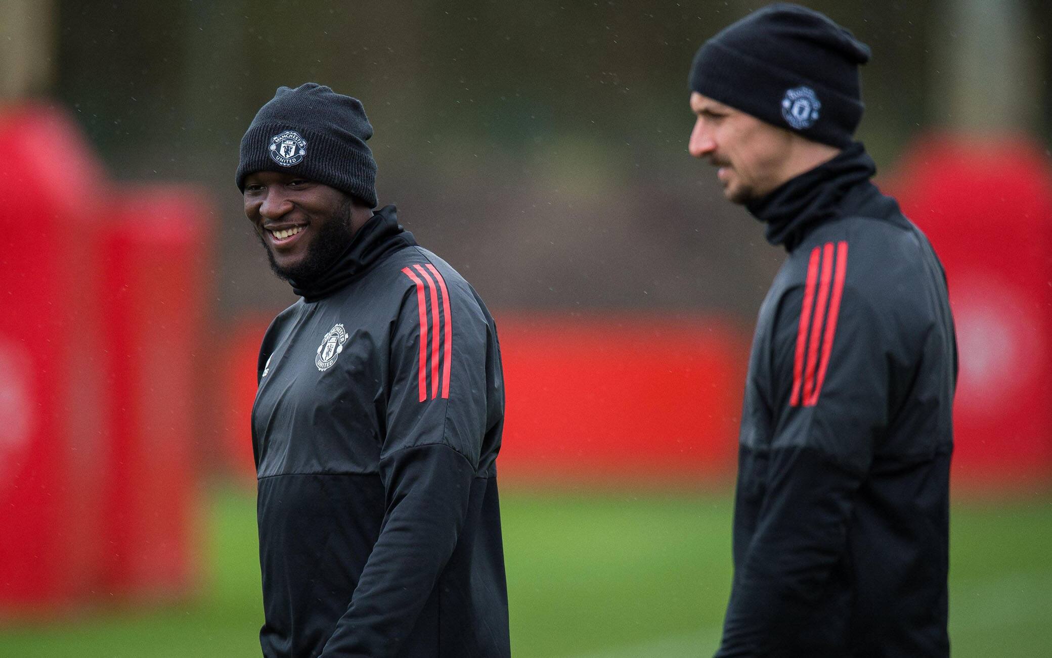 Lukaku e Ibrahimovic insieme in allenamento ai tempi del Manchester United