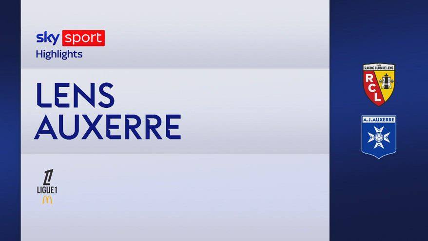 Lens-Auxerre 1-0: gol e highlights