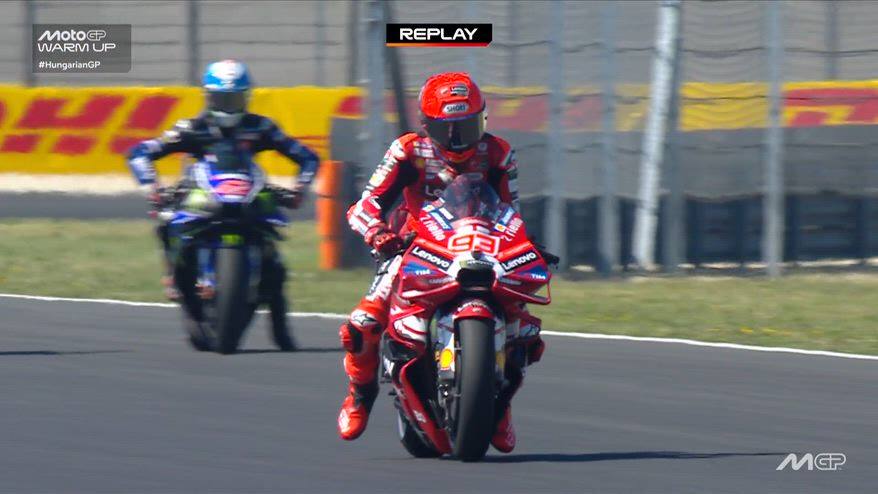 Warm Up Gp Ungheria, prova di partenza fallita da Marquez