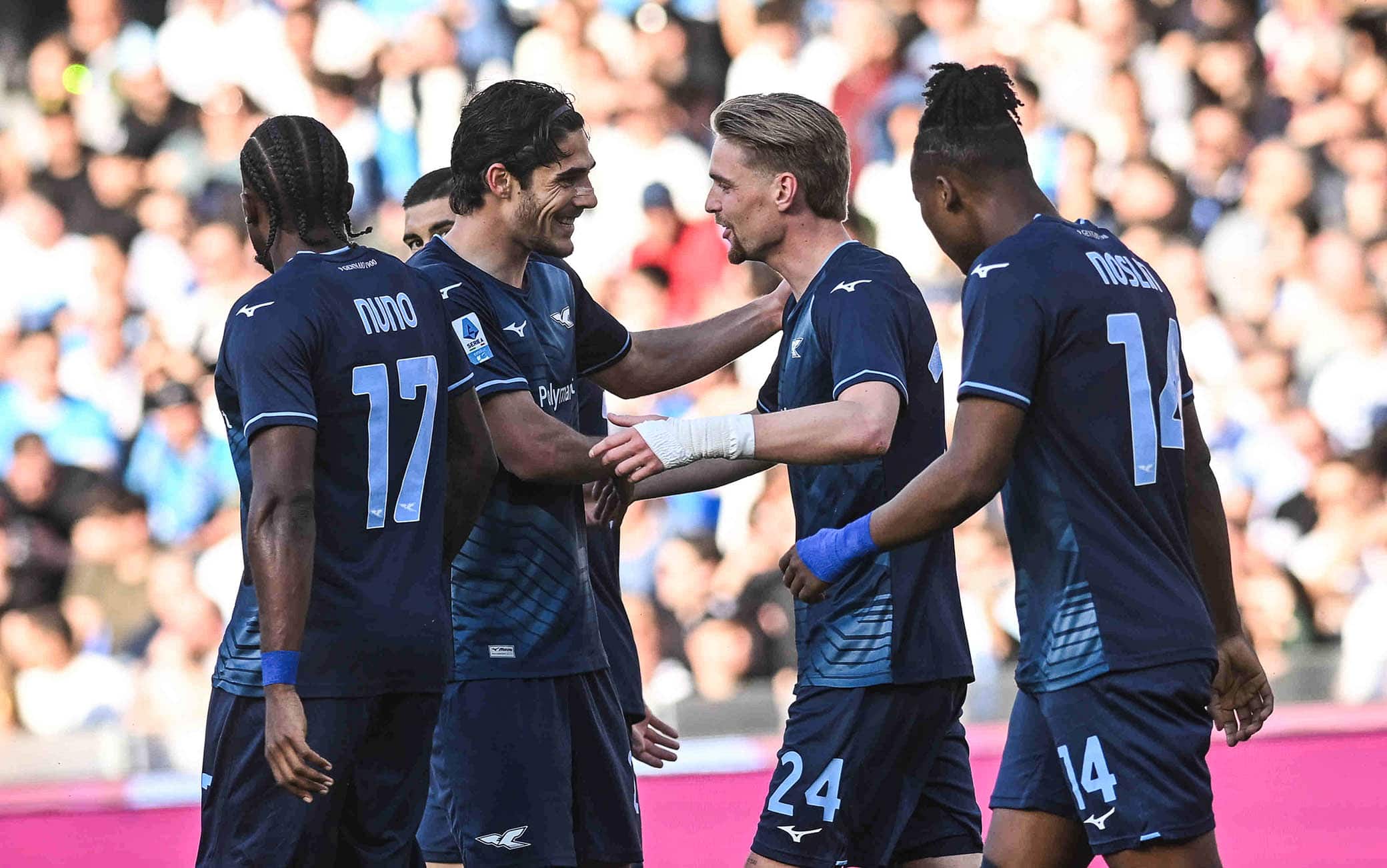 Esultanza Lazio dopo il gol